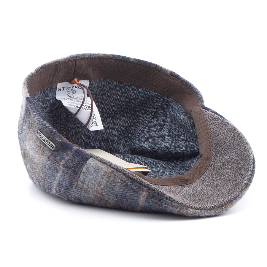 Кепка Stetson - Texas Lambswool Check (grey/navy)