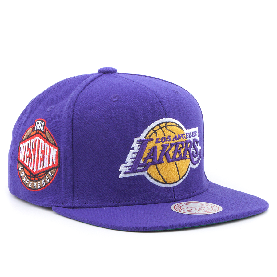 Mitchell Ness Los Angeles Lakers Conference Patch Snapback