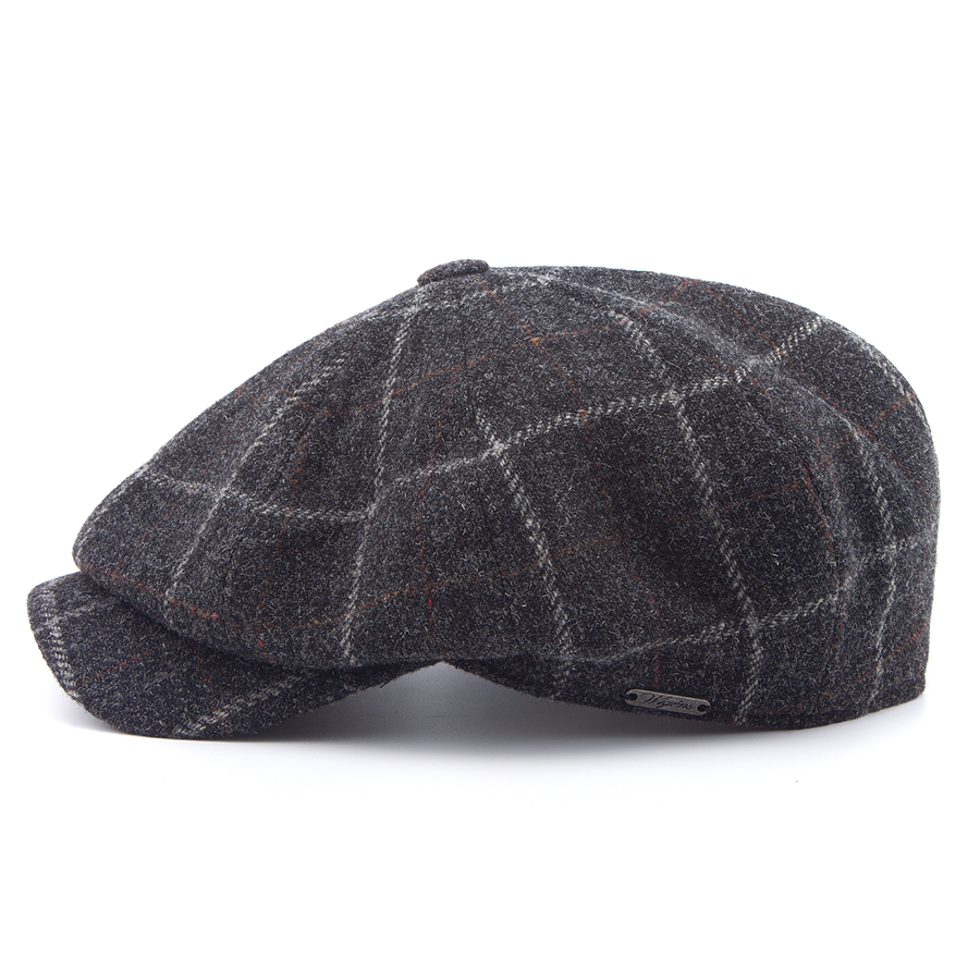 Кепка Wigens - Newsboy Retro Cap (dark grey)