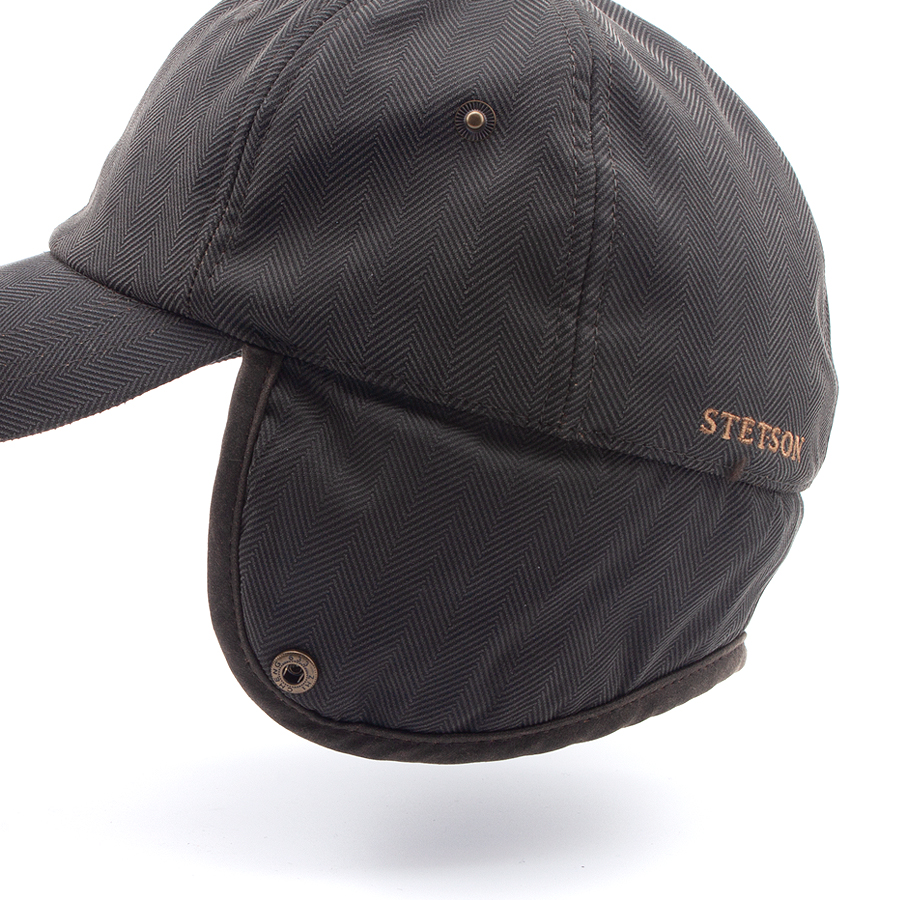 Бейсболка Stetson - Baseball Cap Herringbone EF (olive)