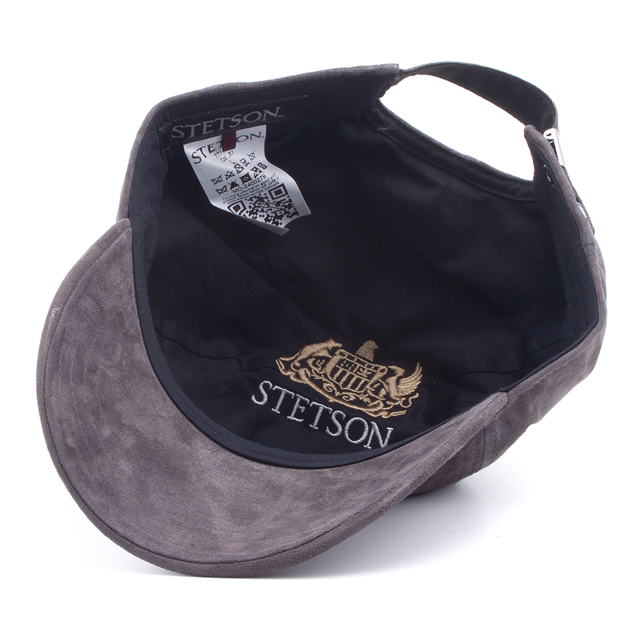 Бейсболка Stetson - Baseball Cap Goat Suede (charcoal)