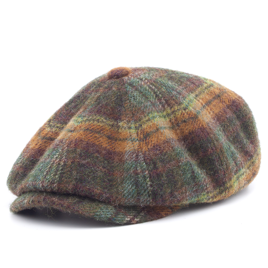 Кепка Stetson - Hatteras Wool Check (olive/rust)