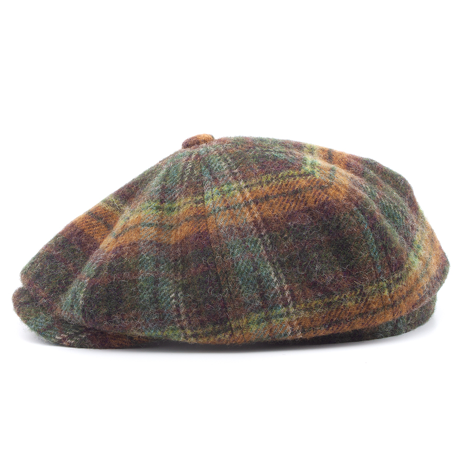 Кепка Stetson - Hatteras Wool Check (olive/rust)