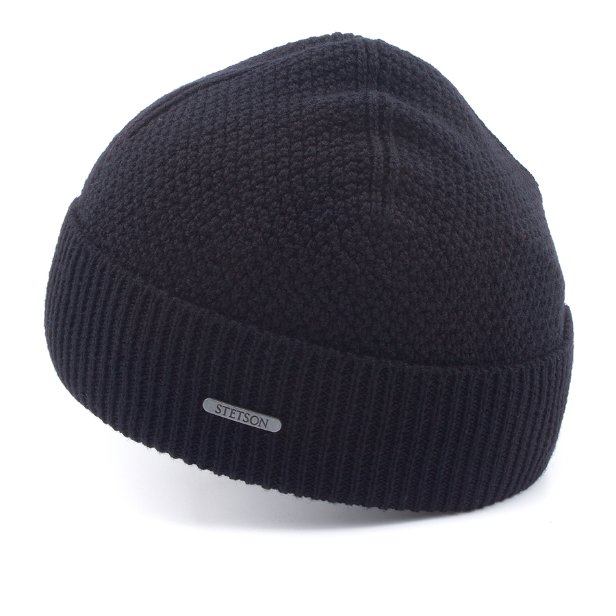 Шапка Stetson - Beanie Merino Wool (black)