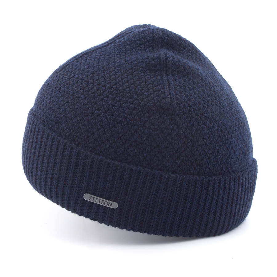 Шапка Stetson - Beanie Merino Wool (navy)