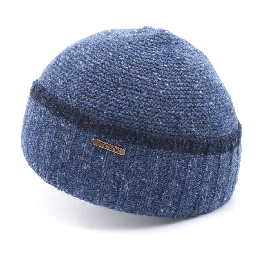 Шапка Stetson - Beanie Donegal Wool (blue/charcoal)