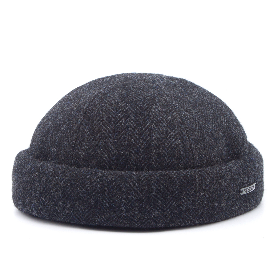 Шапка Stetson - Docker Wool Herringbone (charcoal)