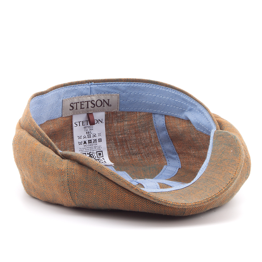 Кепка Stetson - Hatteras Linen Herringbone (orange/brown)
