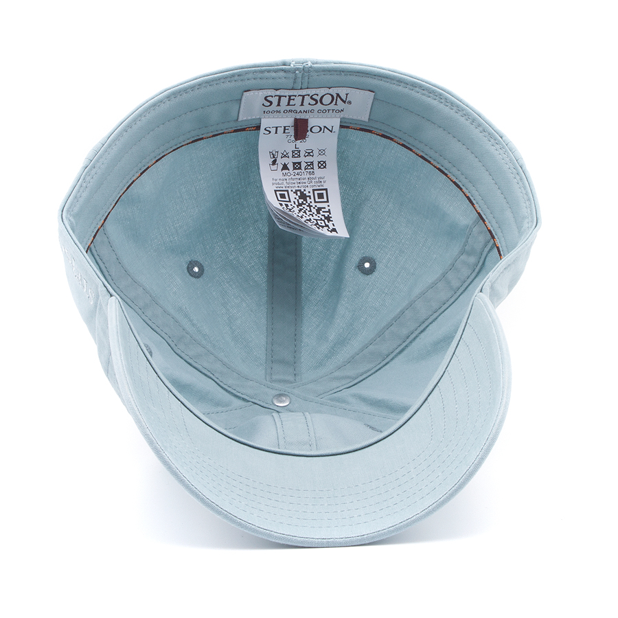 Бейсболка Stetson - Baseball Cap Delave Organic Cotton (grey/blue)
