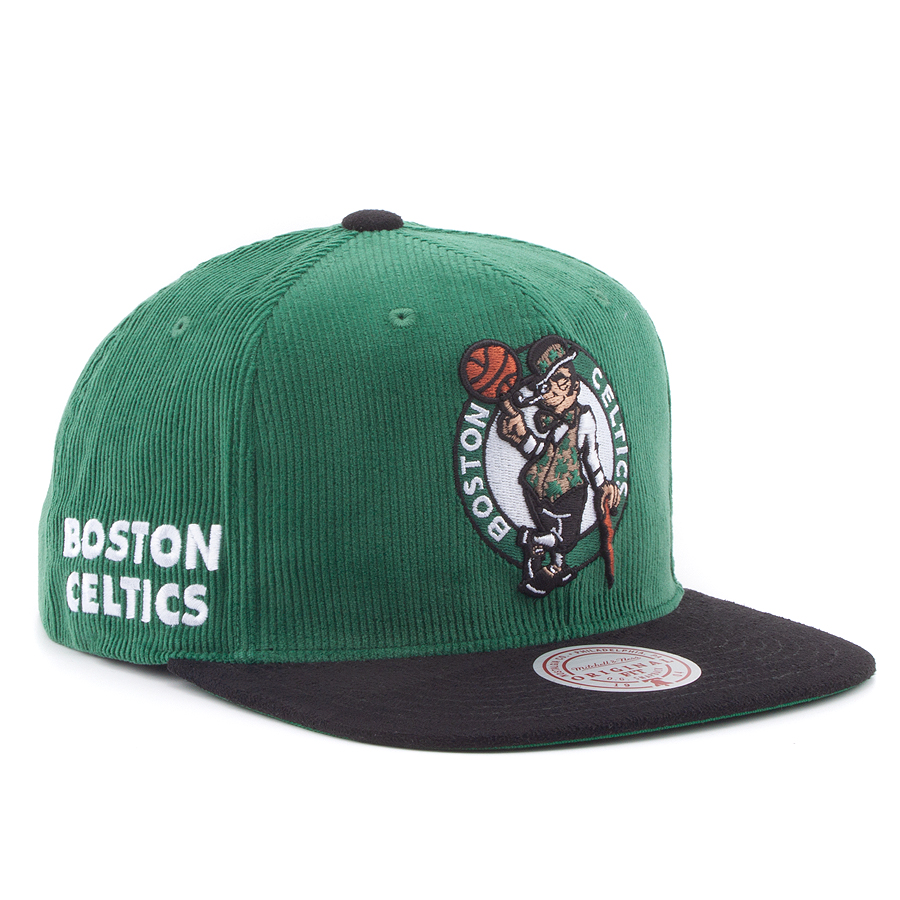 Бейсболка Mitchell & Ness - Sueduroy Snapback NBA Boston Celtics (green)