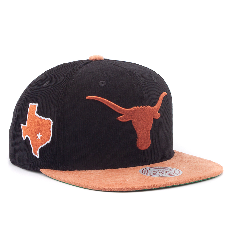Бейсболка Mitchell & Ness - Sueduroy Snapback NCAA Texas Longhorns (Black)