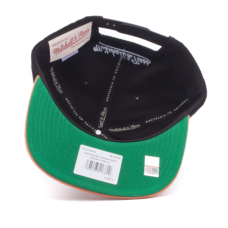 Бейсболка Mitchell & Ness - Sueduroy Snapback NCAA Texas Longhorns (Black)