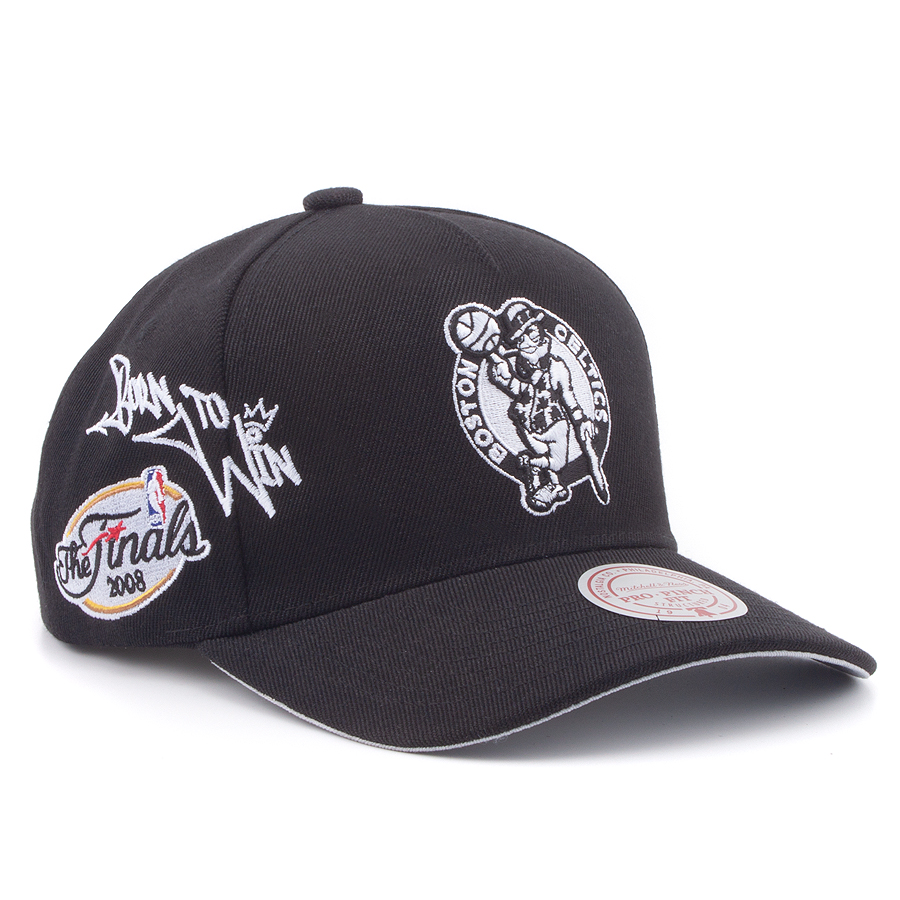 Бейсболка Mitchell & Ness - Born To Win Pro Snapback NBA Boston Celtics (black)