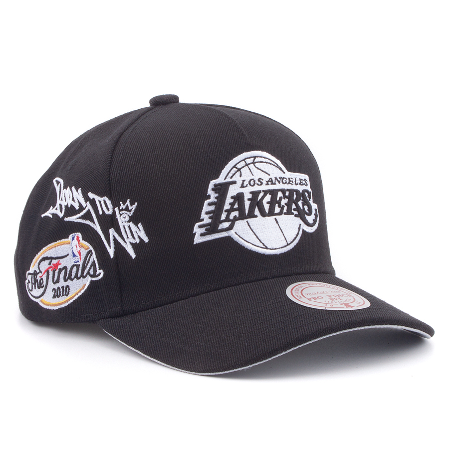 Бейсболка Mitchell & Ness - Born To Win Pro Snapback NBA Los Angeles Lakers (black)