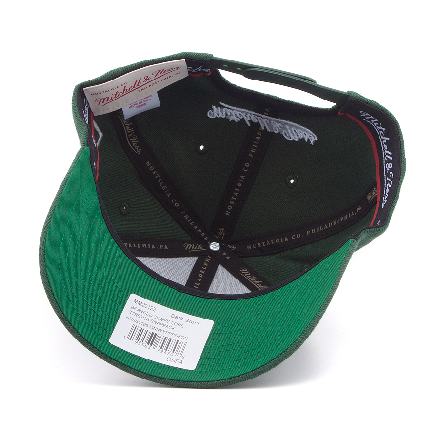 Бейсболка Mitchell & Ness - M&N Branded Comfy Core Stretch Snapback (dark green)