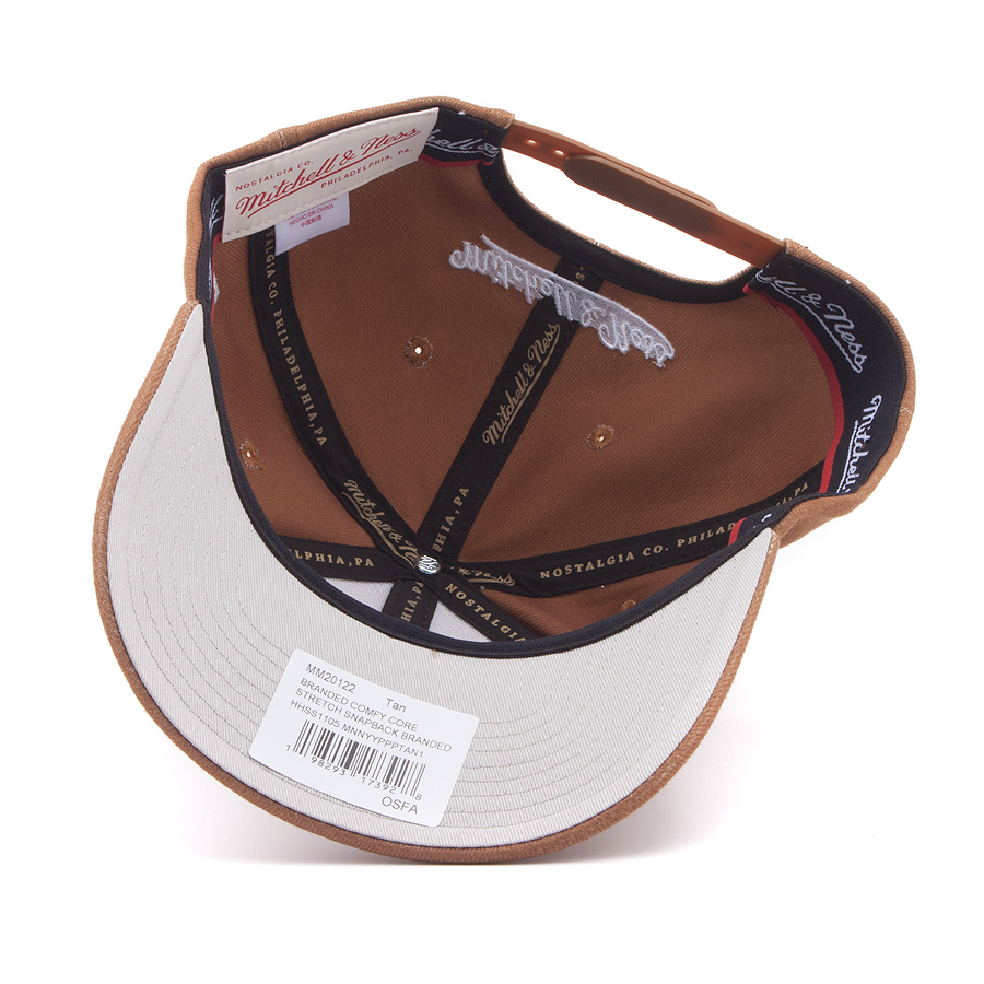 Бейсболка Mitchell & Ness - M&N Branded Comfy Core Stretch Snapback (tan)