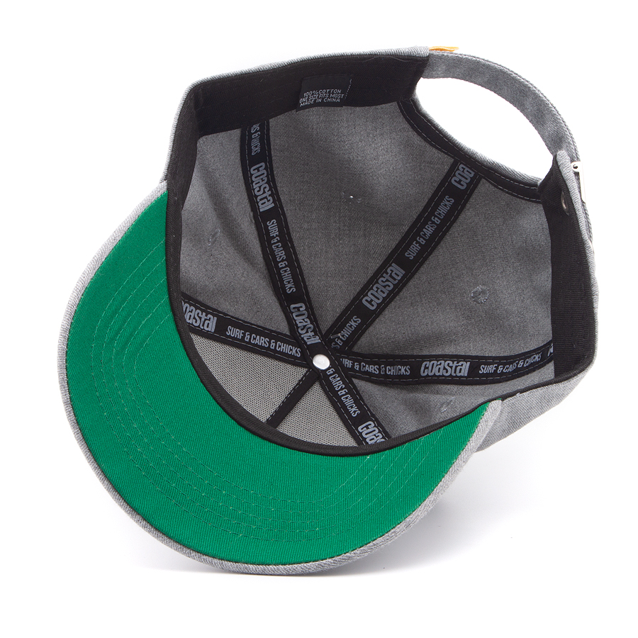 Бейсболка Coastal - 6P Curved Visor Island (grey)