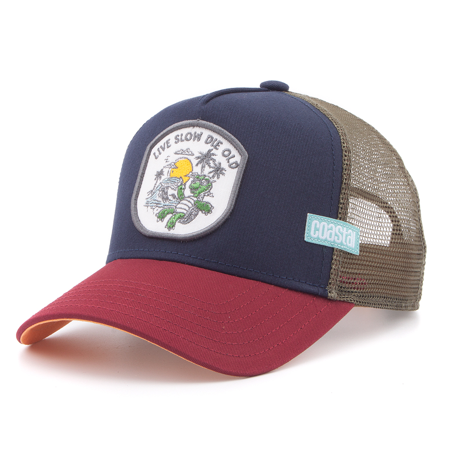 Бейсболка Coastal - Turtle (navy/burgundy)