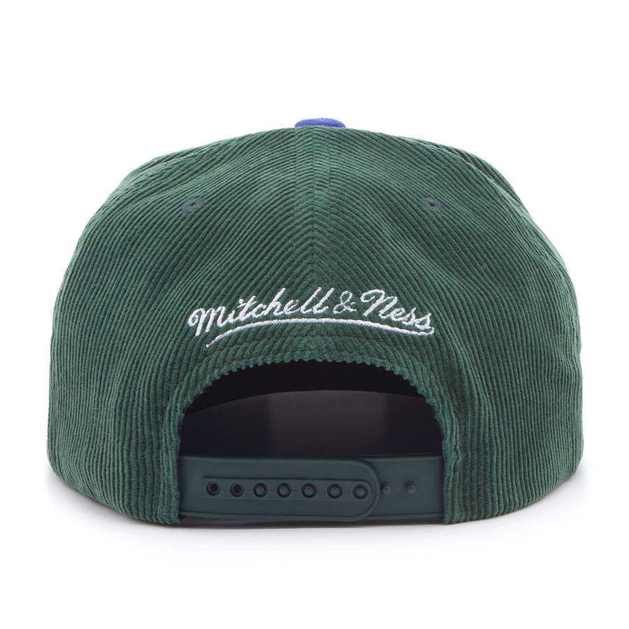 Бейсболка Mitchell & Ness - Sueduroy Snapback NBA Milwaukee Bucks (dark green)