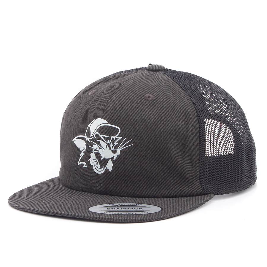 Бейсболка Capandcap Bros - Bad Cat Denim Trucker (black)