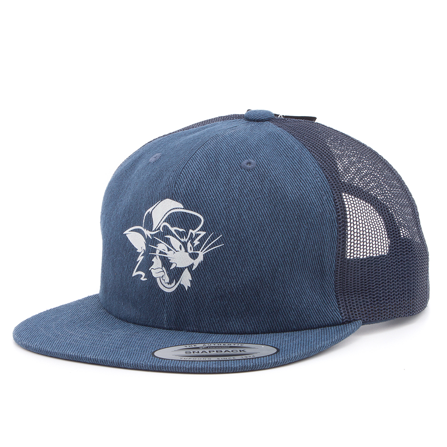 Бейсболка Capandcap Bros - Bad Cat Denim Trucker (navy)