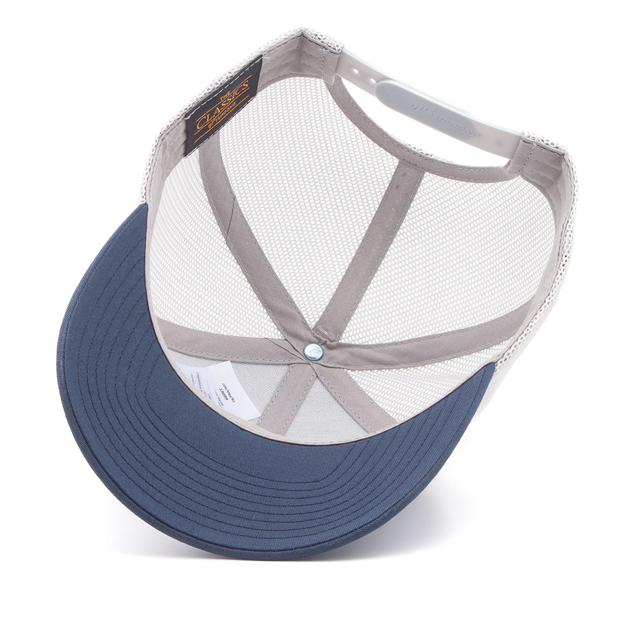 Бейсболка Capandcap Bros - Сapital Letter Trucker (navy/silver)