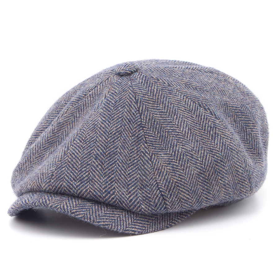 Кепка Stetson - Hatteras Wool Herringbone (blue/beige)