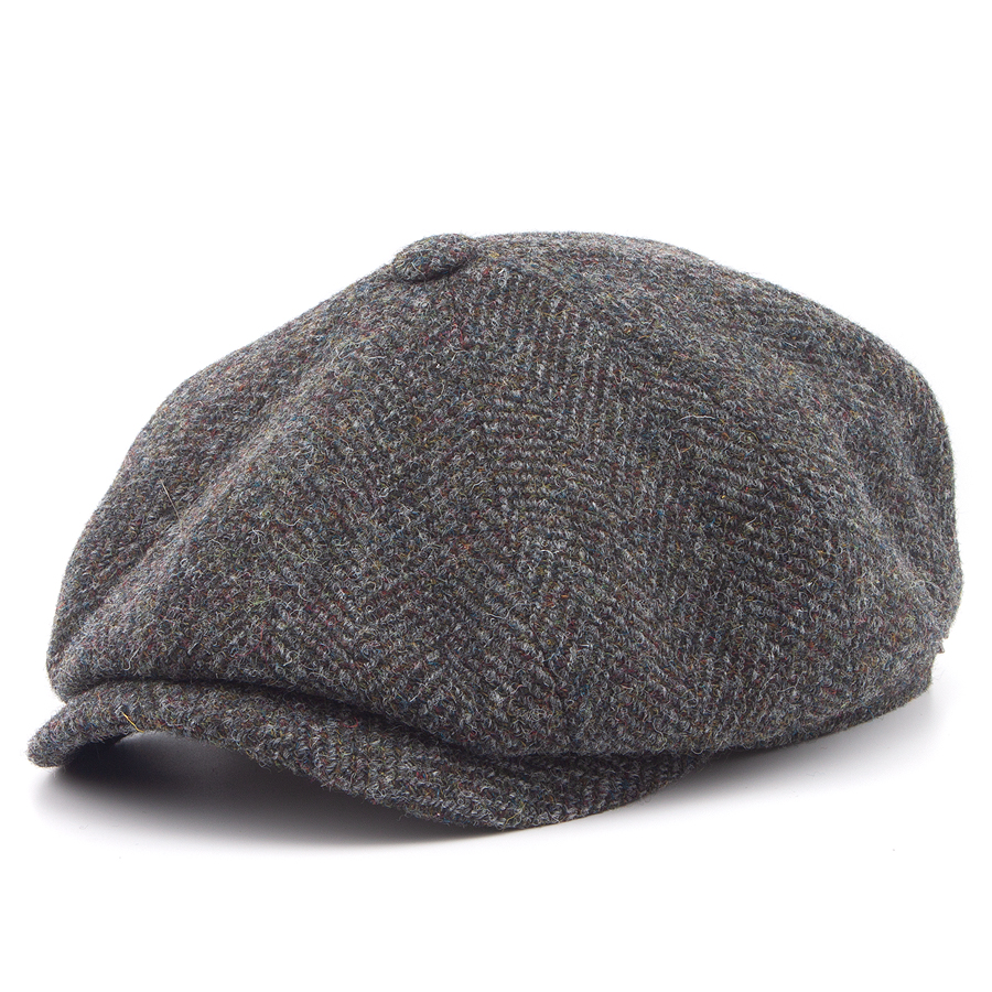 Кепка Stetson - Hatteras Herringbone Harris Tweed Garage Theme (black/olive)