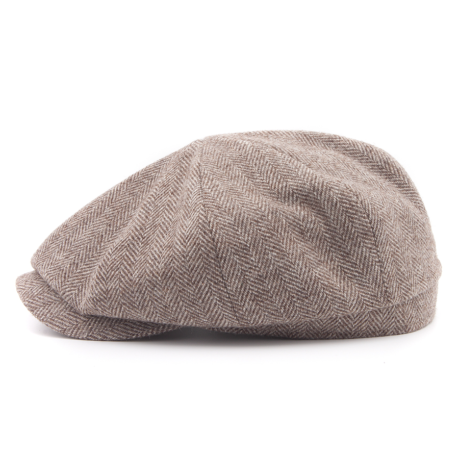 Кепка Stetson - Hatteras Herringbone Sustainable Undyed Wool (brown/beige)