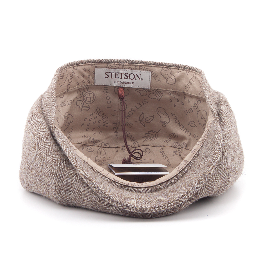Кепка Stetson - Hatteras Herringbone Sustainable Undyed Wool (brown/beige) Кепка Stetson - Hatteras Herringbone Sustainable Undyed Wool (brown/beige)