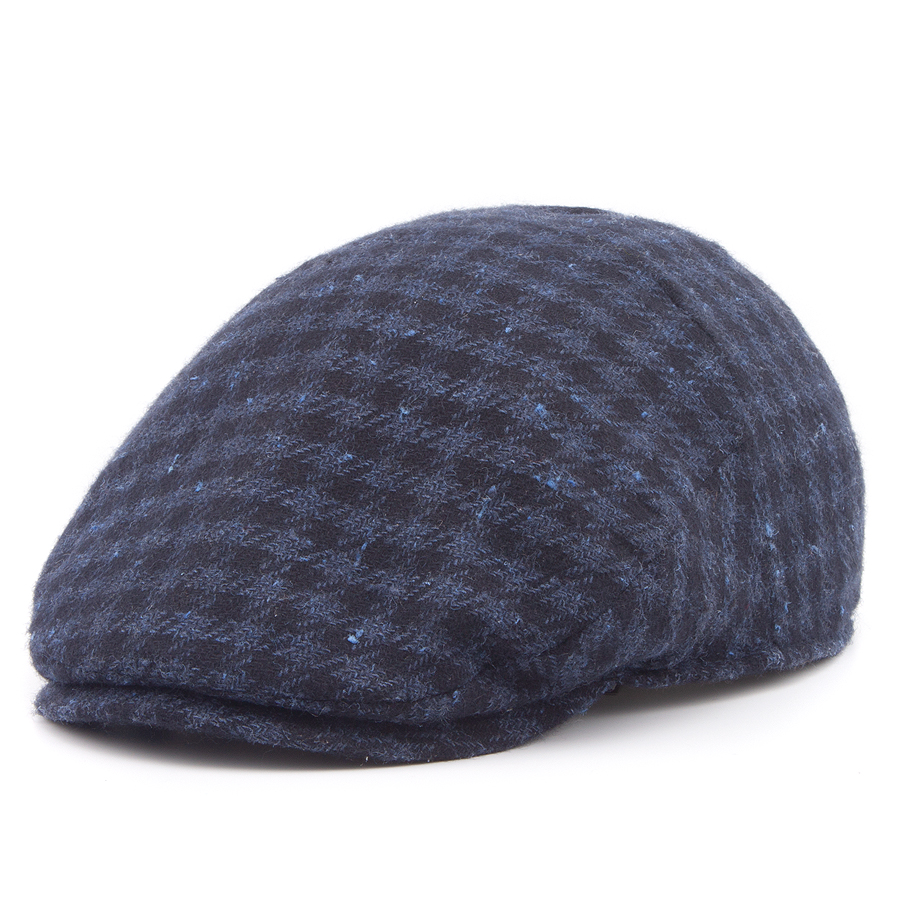 Кепка Stetson - Driver Cap Cashmere/Silk Vichy (blue/black)