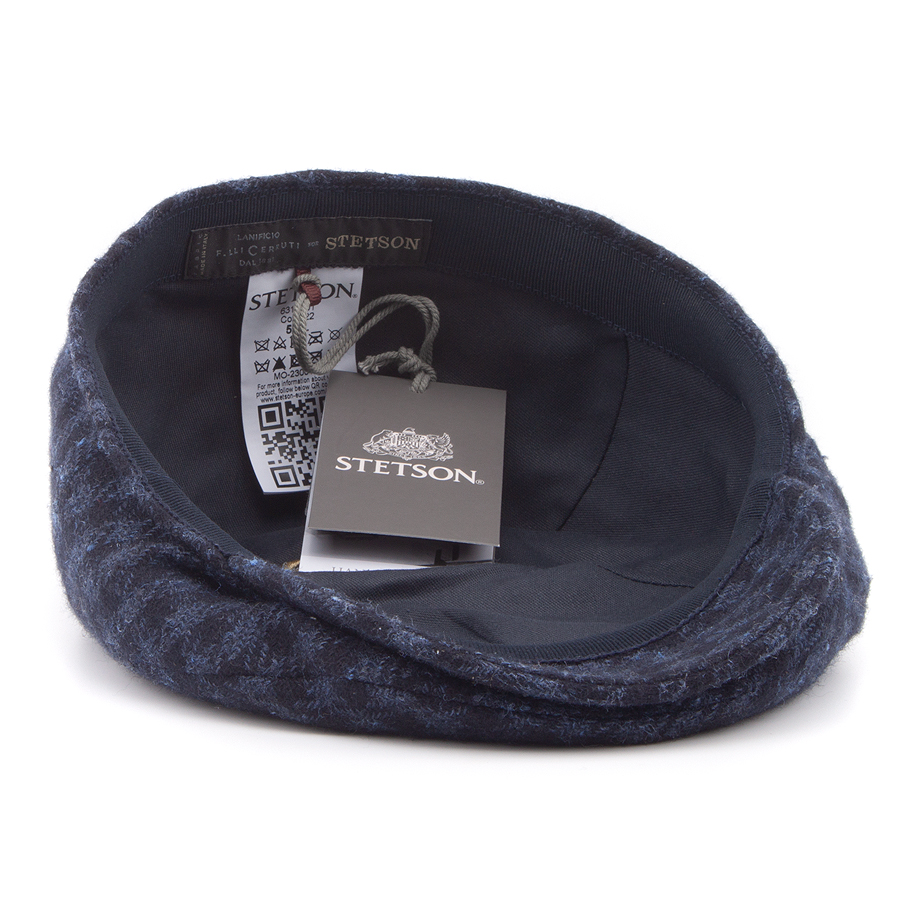 Кепка Stetson - Driver Cap Cashmere/Silk Vichy (blue/black)