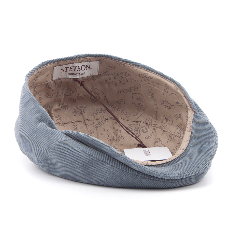 Кепка Stetson - Ivi Cap Sustainable Corduroy (grey/sky blue)