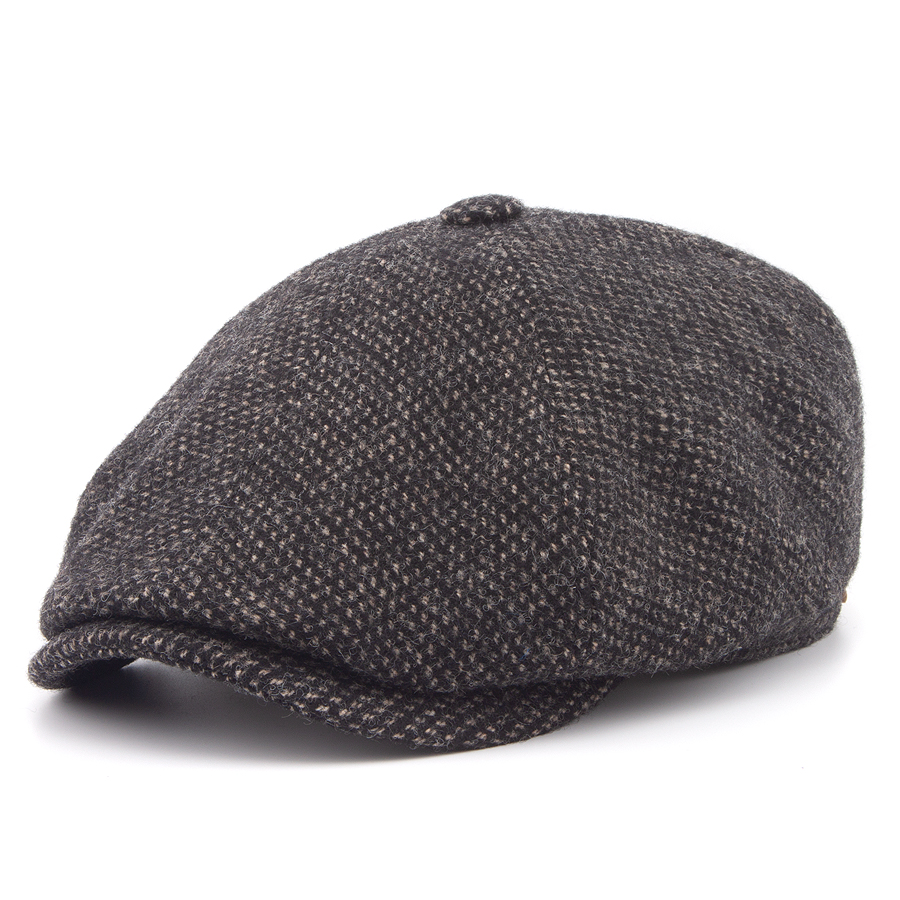 Кепка Stetson - 6-Panel Cap Wool (black/beige)