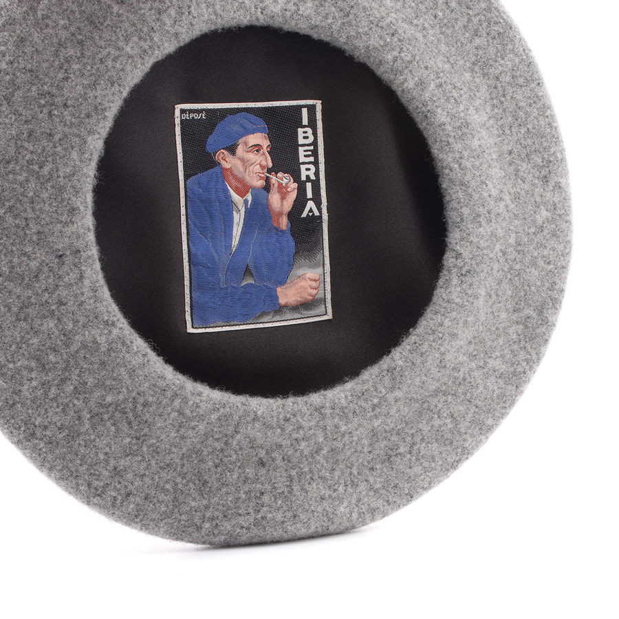 Берет Le Beret Francais - Vintage Iberia (grey) Берет Le Beret Francais - Vintage Iberia (grey)