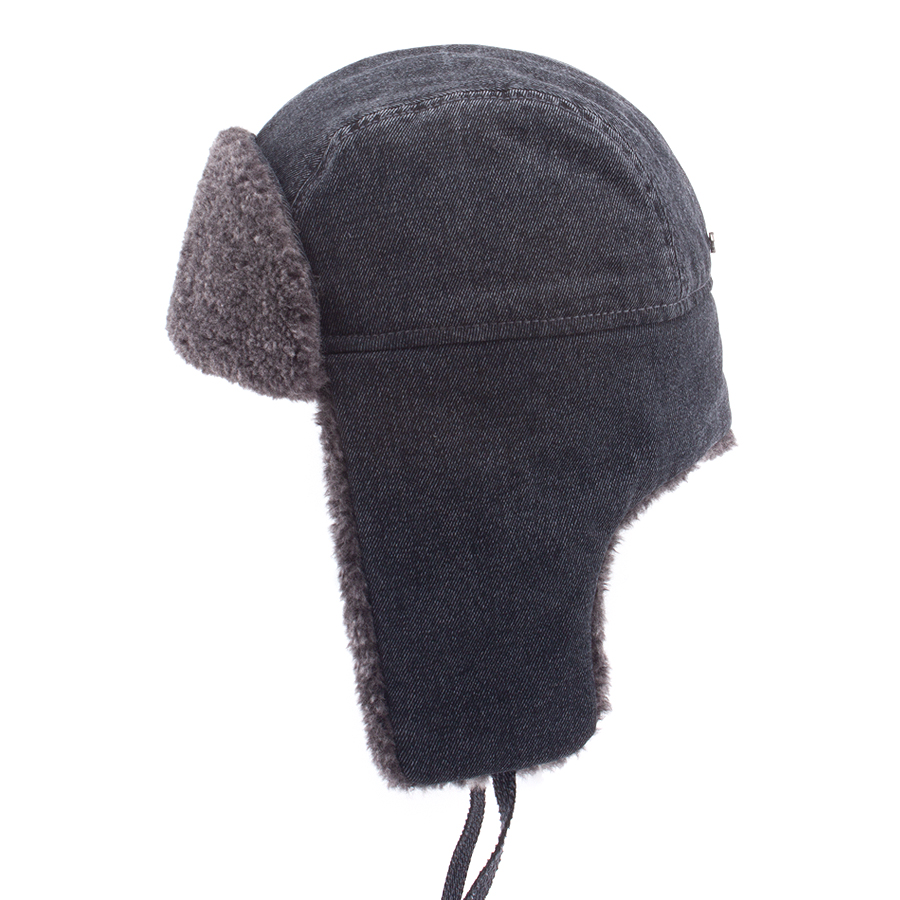 Шапка-Ушанка Stetson - Bomber Cap Denim Garage Theme (black)