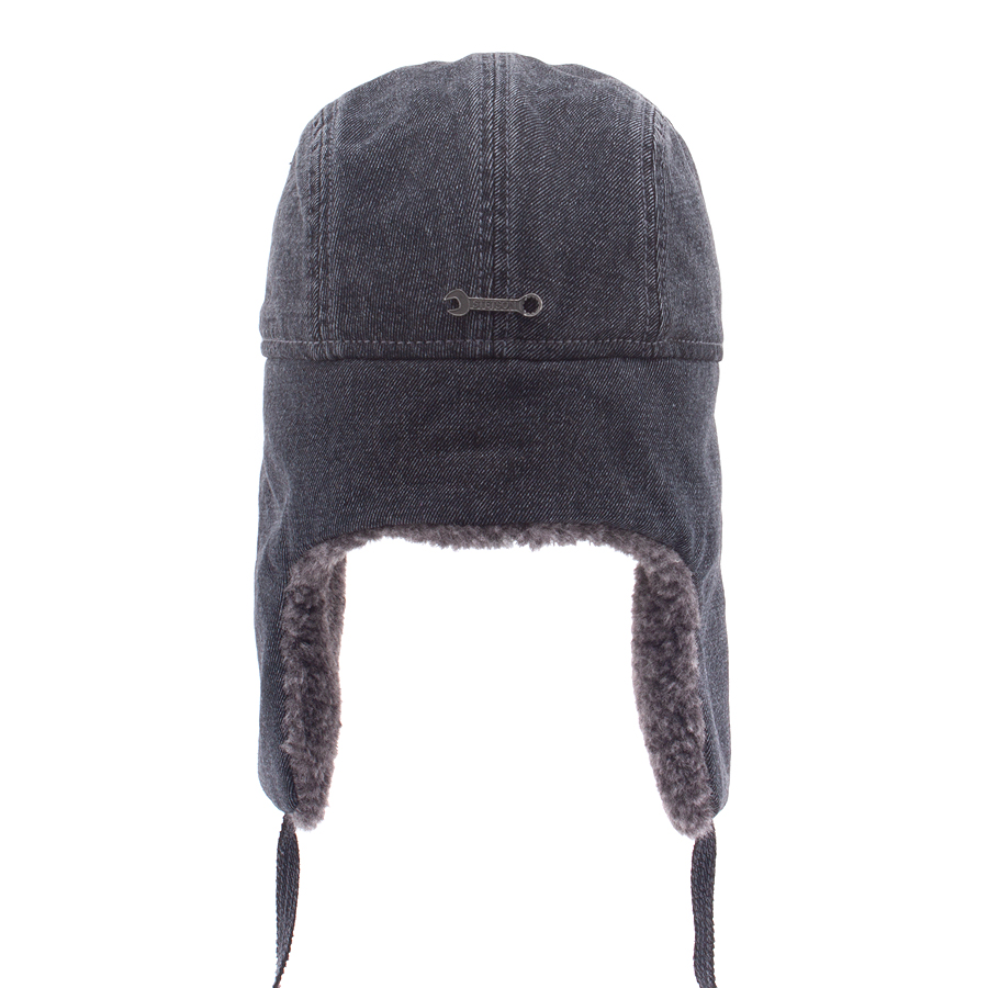 Шапка-Ушанка Stetson - Bomber Cap Denim Garage Theme (black)