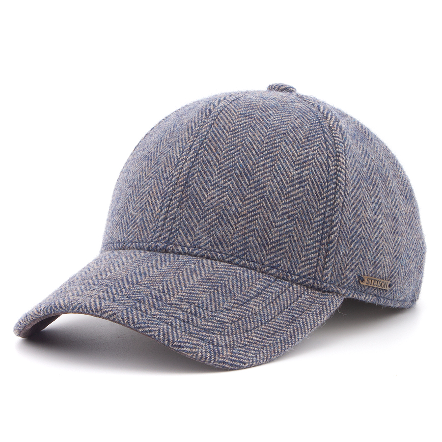 Бейсболка Stetson - Woolrich (blue/beige)