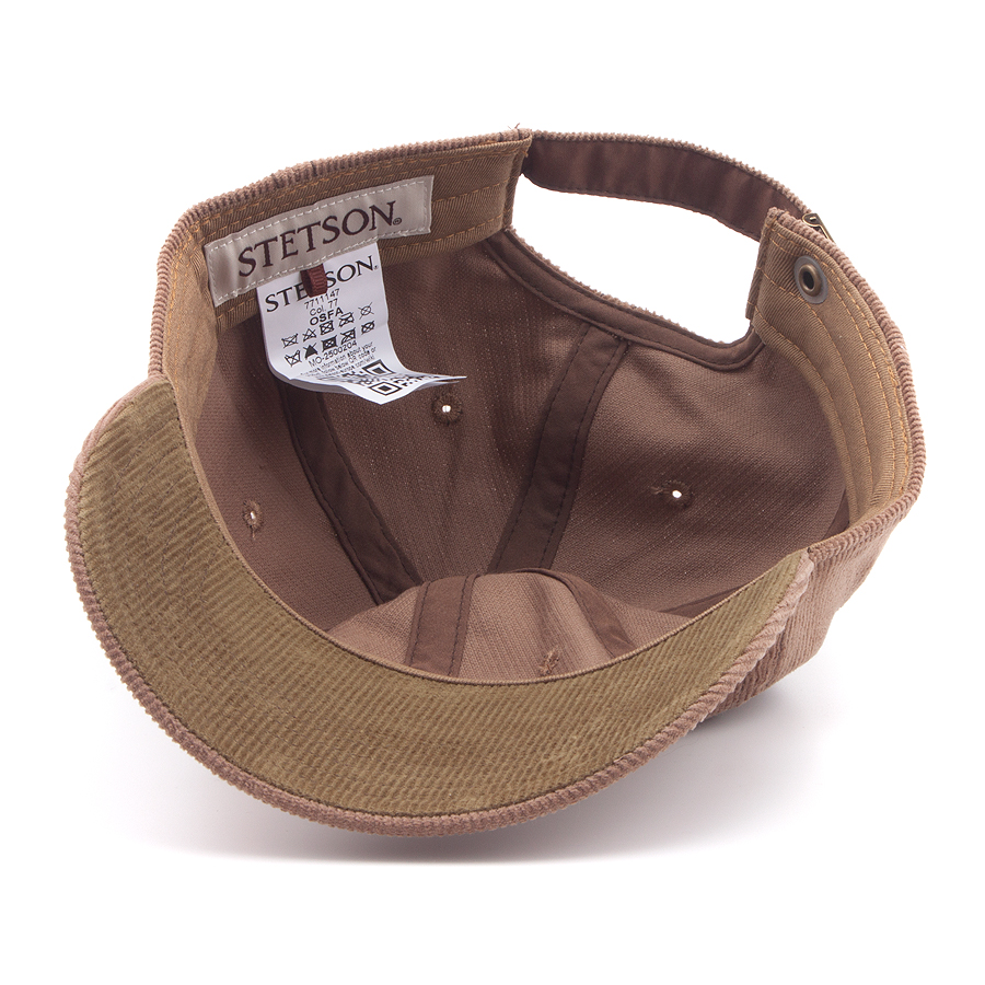 Бейсболка Stetson - Embroidered Bear Corduroy Cap (brown)