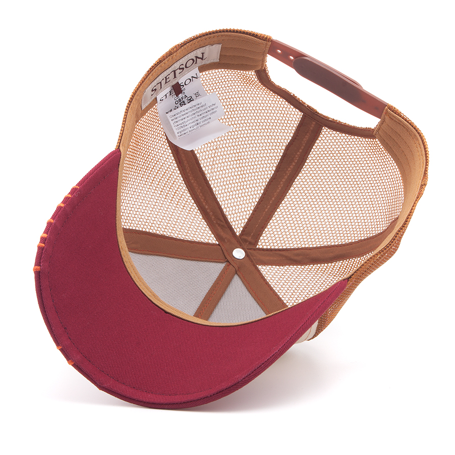Бейсболка Stetson - Rising Sun Trucker Cap (beige/orange-red)