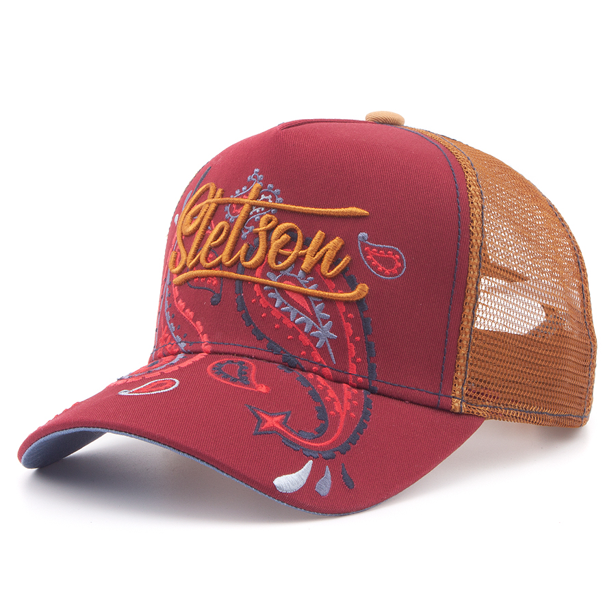 Бейсболка Stetson - Paisley Trucker Cap (red)