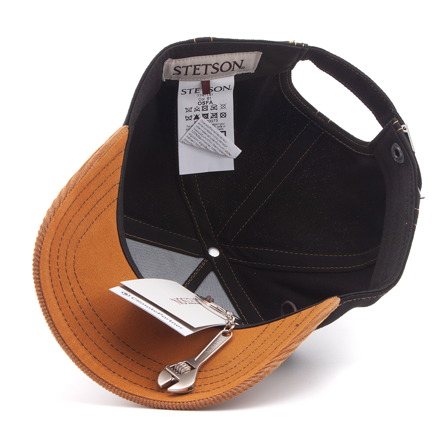Бейсболка Stetson - Cord Peak Garage Cap (black-yellow)