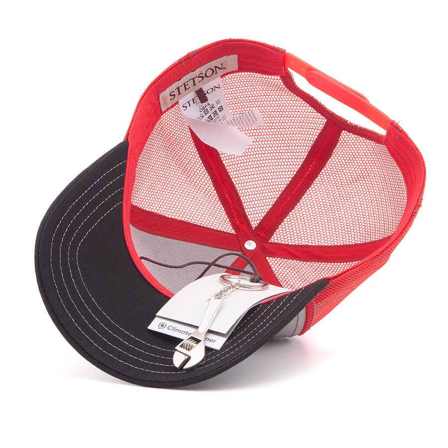 Бейсболка Stetson - Garage American Heritage Trucker Cap (grey-red)