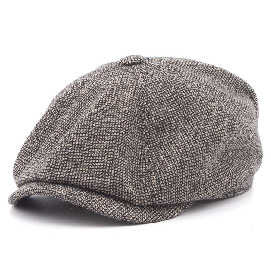 Кепка Stetson - Hatteras Wool/Cashmere (black-beige)