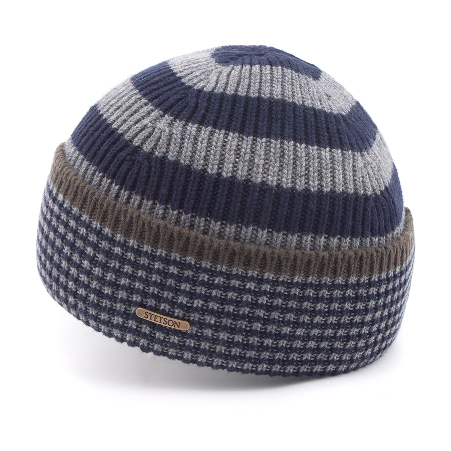 Шапка Stetson - Dillingham Beanie Cuff (blue-grey)