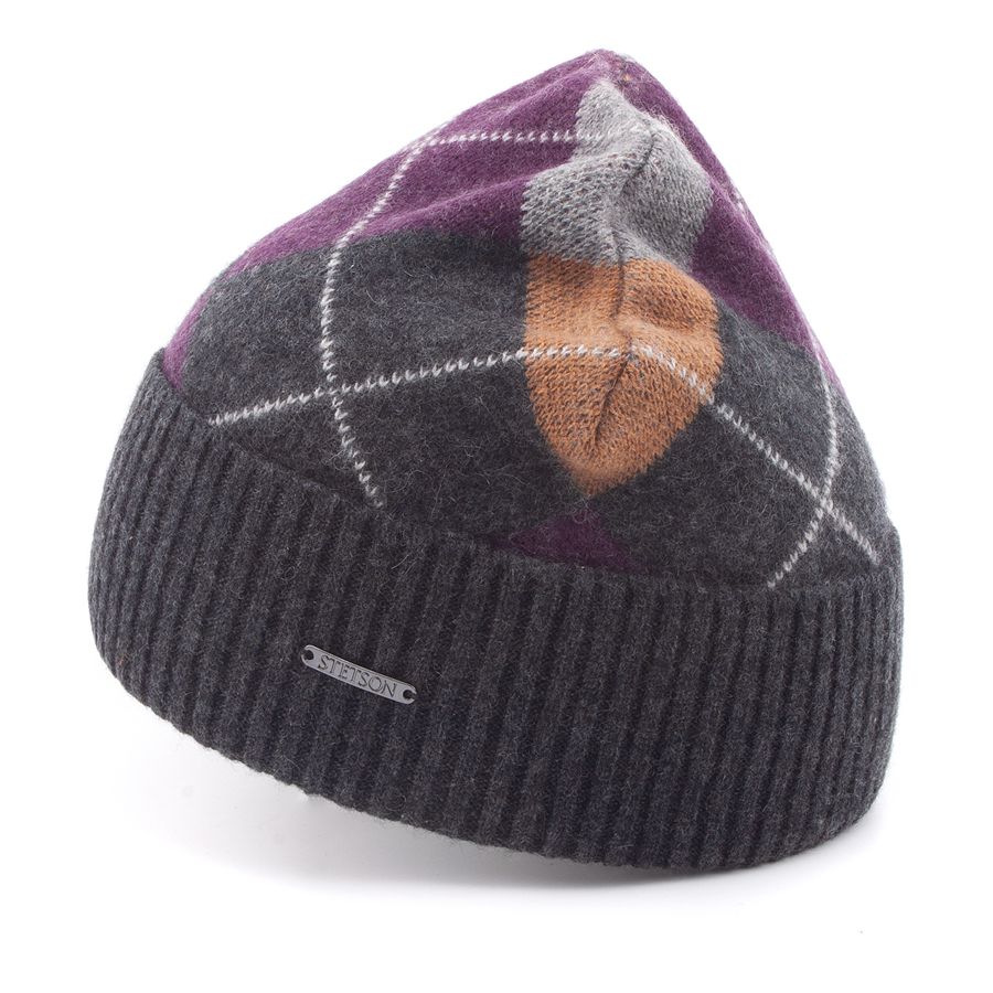 Шапка Stetson - Upton Cashmere Beanie Hat (anthracite-grey)