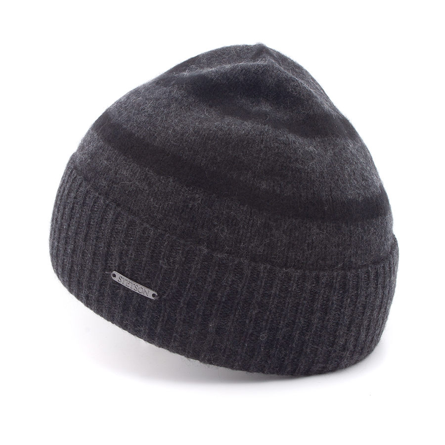 Шапка Stetson - Darfield Cashmere Beanie Hat (black-grey)
