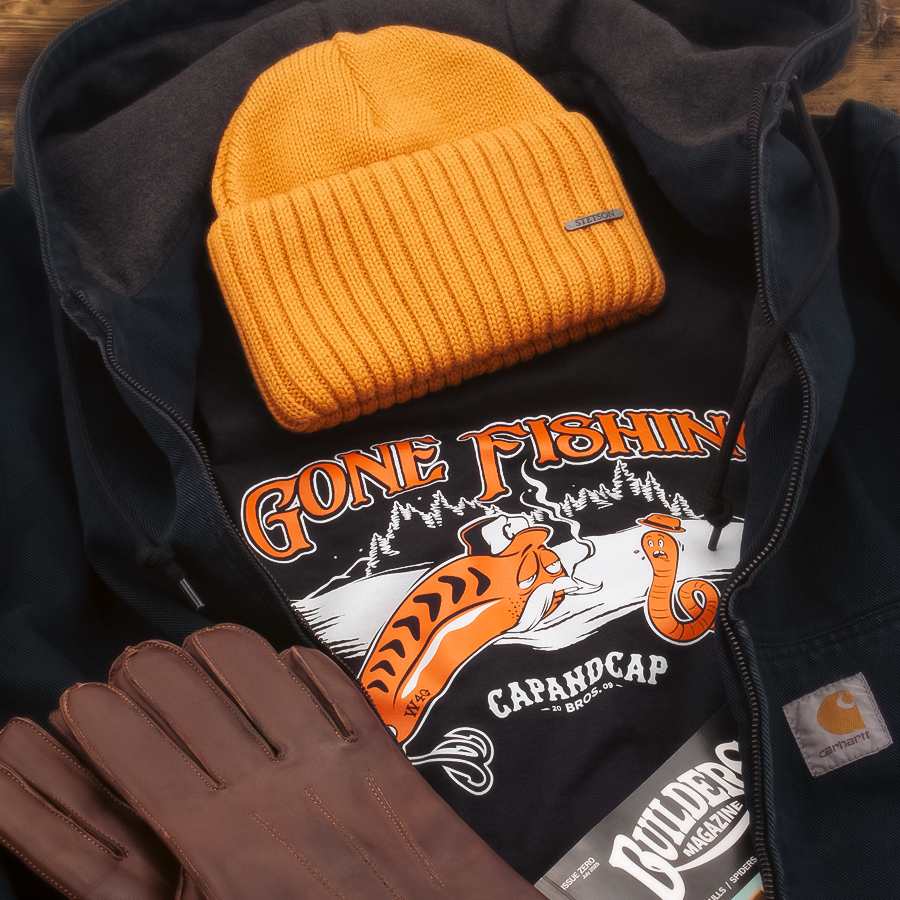 Футболка Capandcap Bros - Gone Fishing (black)