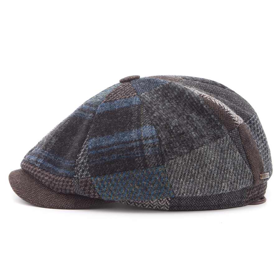 Кепка Stetson - Hatteras Patchwork (blue grey brown)