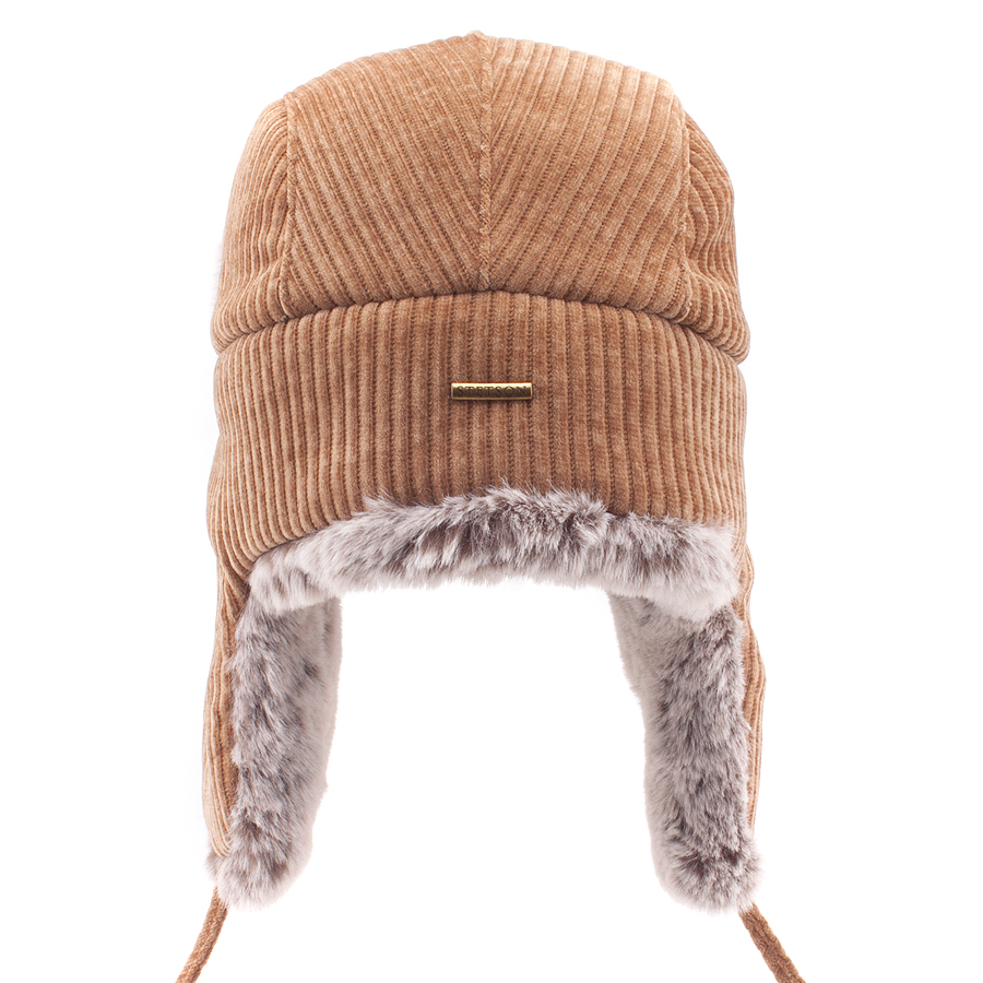 Шапка-Ушанка Stetson - Bomber Cap Corduroy Jersey (beige)